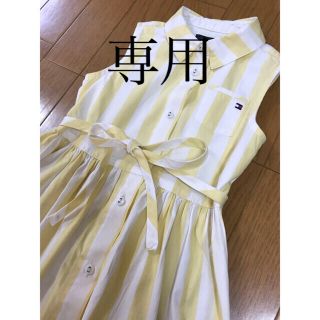 トミーヒルフィガー(TOMMY HILFIGER)の【粉様専用】シャツワンピース　4T トミーヒルフィガー　(ワンピース)