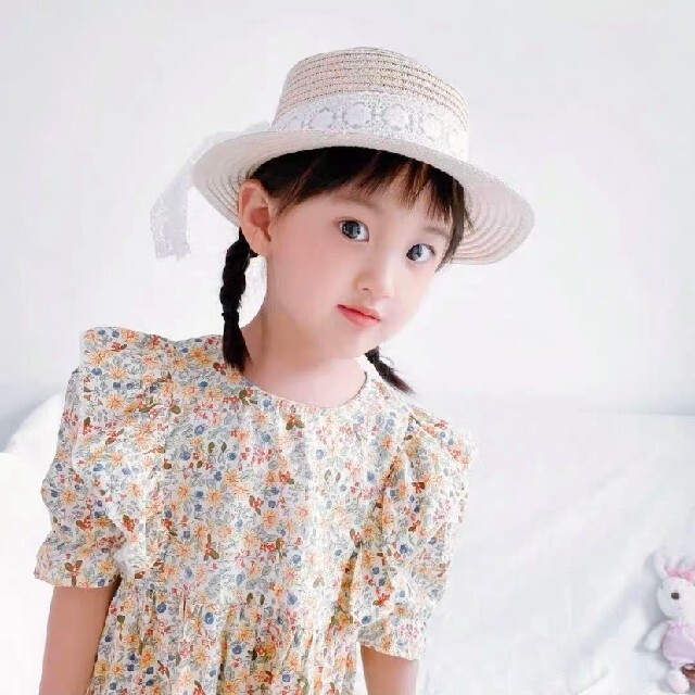 小花柄のパフスリーブワンピース の通販 By わたあめ洋服屋さん フォロー割100円引き ラクマ