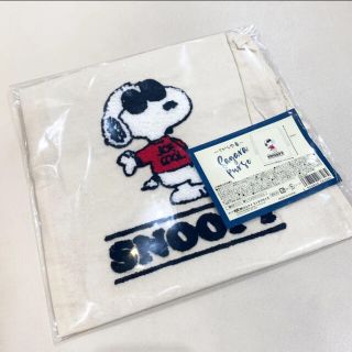 スヌーピー(SNOOPY)の新品　スヌーピー　巾着　ポーチ　コットン　サングラス　おしゃれ　袋　おむつ入れ(ポーチ)