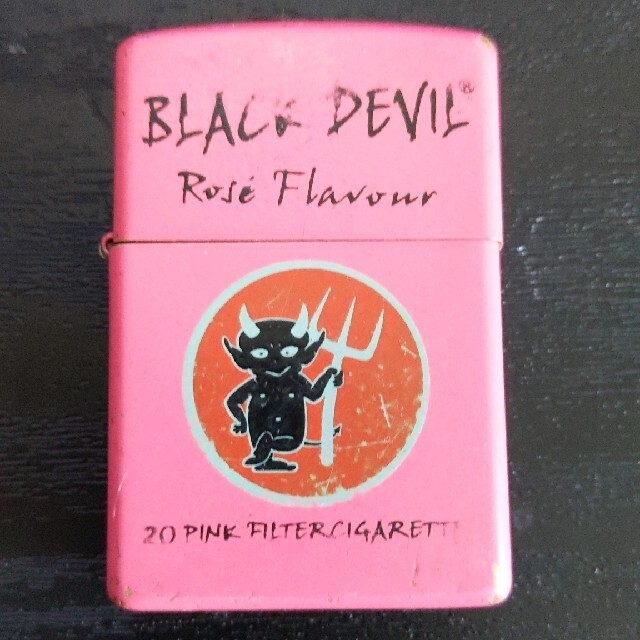 ブラックデビル　BLACK DEVIL Zippo 　希少　ジャンク品メンズ