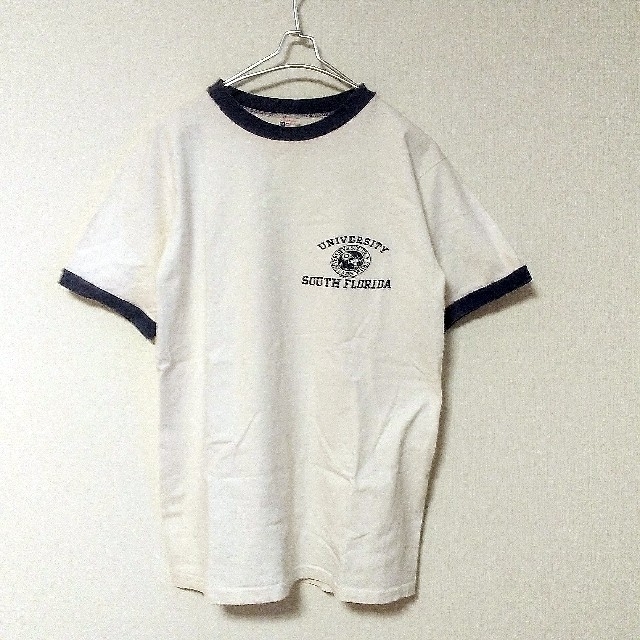 チャンピオン XL ヴィンテージ 60s 希少 メッセージ リンガー Tシャツ