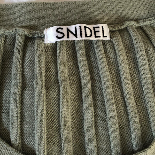 SNIDEL(スナイデル)のsnidel ニットロングワンピース　ミントグリーン　F size レディースのワンピース(ロングワンピース/マキシワンピース)の商品写真