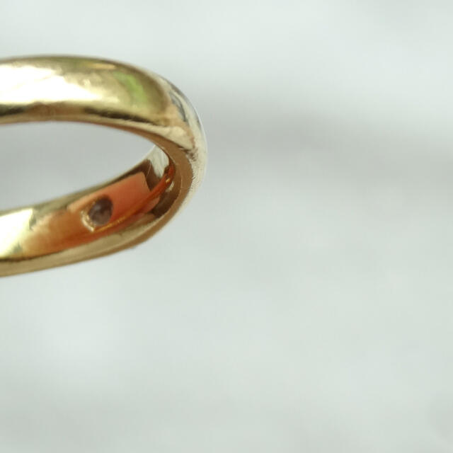 K18 イエローゴールド　ダイヤ　リング レディースのアクセサリー(リング(指輪))の商品写真