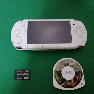 ソニー(SONY)のPSP-3000、Monster Hunter 2G、メモリースティック４GB(携帯用ゲーム機本体)