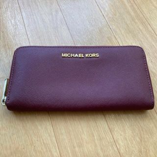 マイケルコース(Michael Kors)のMichael Kors レディース 長財布 ワインレッド マイケルコース　財布(財布)