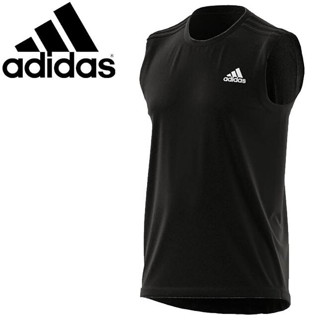 adidas(アディダス)のアディダス 3ストライプス タンクトップ ノースリーブ Lサイズ メンズのトップス(Tシャツ/カットソー(半袖/袖なし))の商品写真