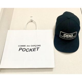 コムデギャルソン(COMME des GARCONS)の【CDG】ロゴパッチキャップ／美品【コムデギャルソン】(キャップ)