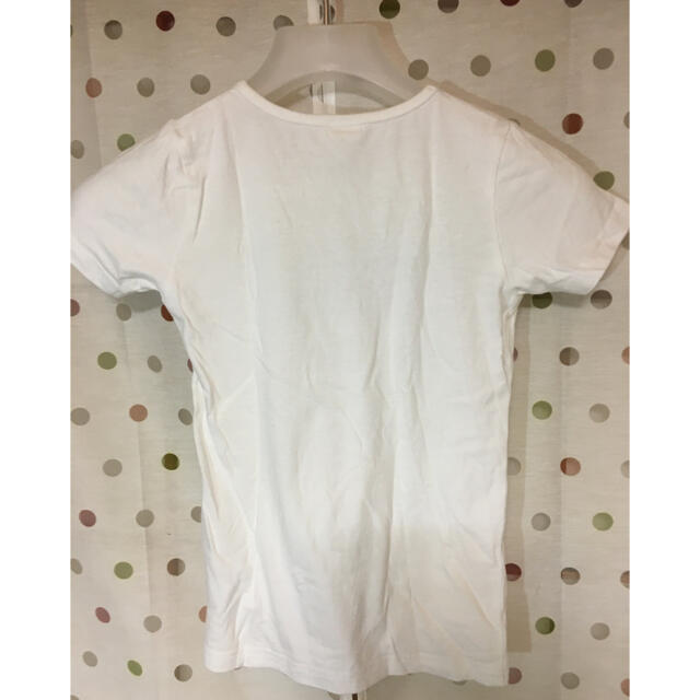 白Ｔシャツ 140 キッズ/ベビー/マタニティのキッズ服女の子用(90cm~)(Tシャツ/カットソー)の商品写真