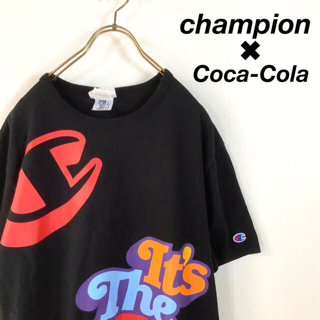 【極美品】USA  champion Coca-Cola オーバーデザインt