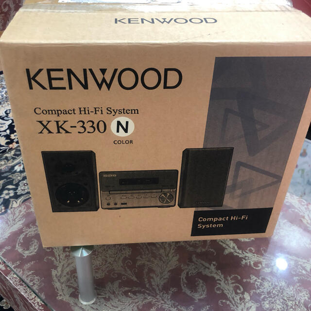 KENWOOD(ケンウッド)のケンウッド ハイレゾコンポ  XK-330-NゴールドBT対応未使用品2016 スマホ/家電/カメラのオーディオ機器(スピーカー)の商品写真