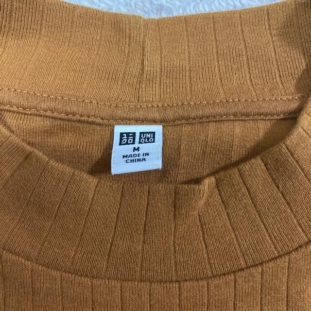 UNIQLO(ユニクロ)のUNIQLO リブハイネックT レディースのトップス(Tシャツ(半袖/袖なし))の商品写真