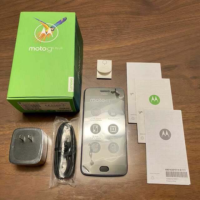 Motorola(モトローラ)の【値下げ】moto g5 PLUS ルナグレー 32GB SIMフリー 中古 スマホ/家電/カメラのスマートフォン/携帯電話(スマートフォン本体)の商品写真