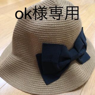 エニィファム(anyFAM)のok様専用　リボン付き帽子　バックリボン　52センチ(帽子)