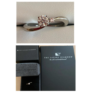 ティファニー(Tiffany & Co.)のラザール  ダイヤモンド　ピンクダイヤモンド付き　pt950 リング(リング(指輪))