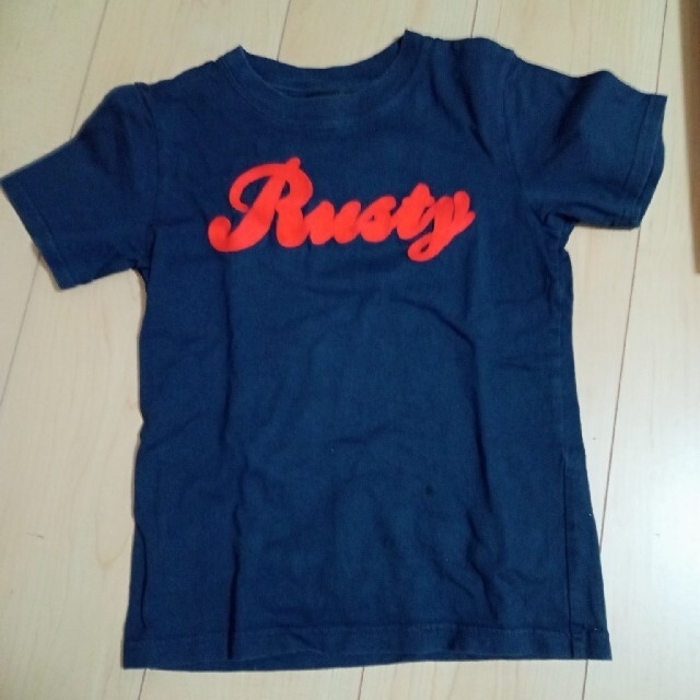 RUSTY(ラスティ)のRUSTY Tシャツ　130 ネイビー　紺 キッズ/ベビー/マタニティのキッズ服女の子用(90cm~)(Tシャツ/カットソー)の商品写真