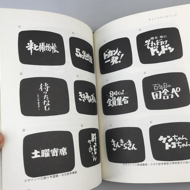 古書 テレビタイトルデザイン 篠原栄太著 デザイン実務シリーズ1 1971年初版