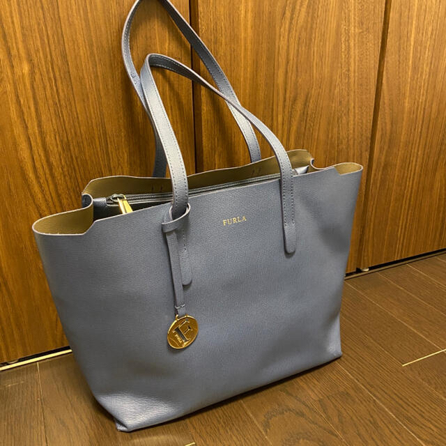 FURLA フルラ ブルー トートバッグ A4バッグ