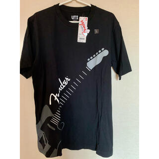 フェンダー(Fender)のfender &UNIQLO Tシャツ　黒新品(Tシャツ/カットソー(半袖/袖なし))