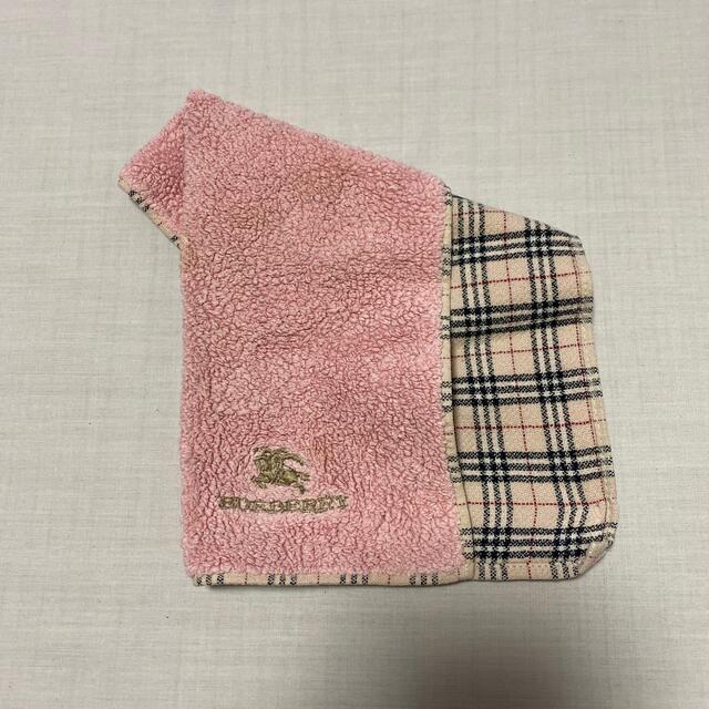 BURBERRY(バーバリー)のバーバリー　タオルハンカチ　リバーシブル　中古やや難あり　#856 レディースのファッション小物(ハンカチ)の商品写真