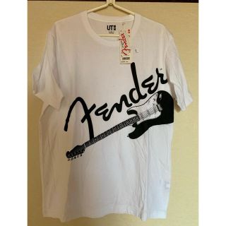 フェンダー(Fender)のfender &UNIQLO Tシャツ　白新品(Tシャツ/カットソー(半袖/袖なし))