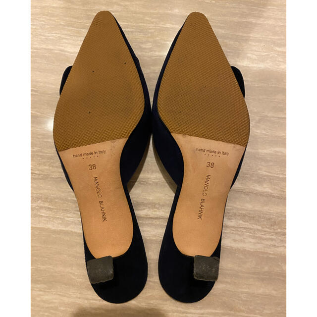 MANOLO BLAHNIK(マノロブラニク)のマノロブラニク maysale 5センチヒール 38  レディースの靴/シューズ(ミュール)の商品写真