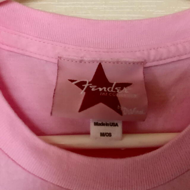 Fender(フェンダー)の値下げ♪Fender レディースTシャツ　ピンク レディースのトップス(Tシャツ(半袖/袖なし))の商品写真