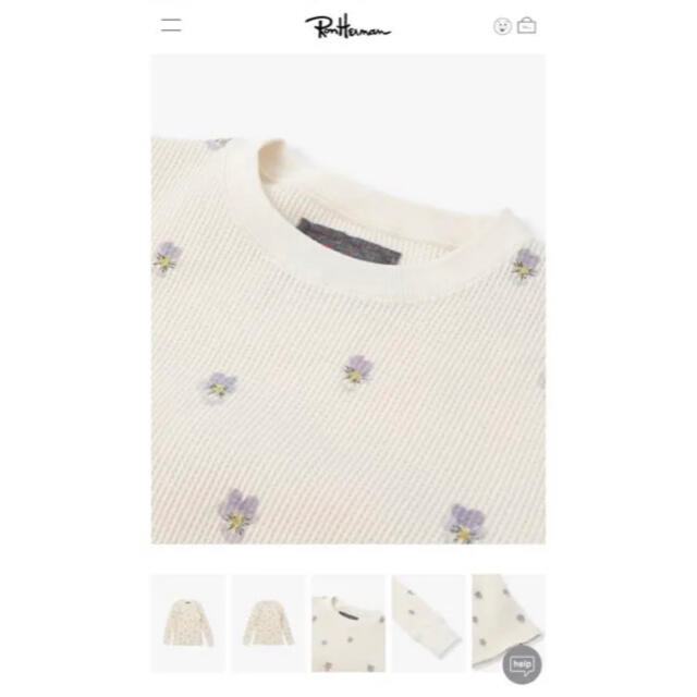 ロンハーマンすみれ sumire Waffle Pullover ロンハーマンすみれ sumire Waffle Pullover