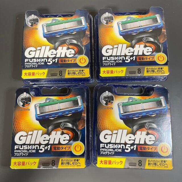 Gillette フュージョン5+1  プログライド　電動タイプ　8個入り×4箱