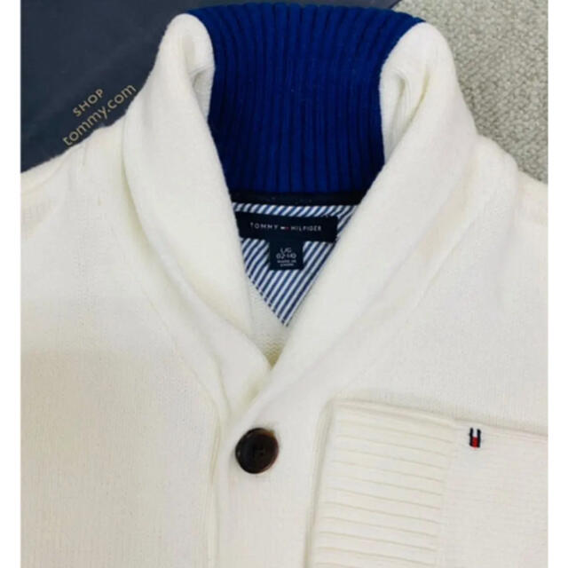 TOMMY HILFIGER(トミーヒルフィガー)のTOMMY  HILFIGER 襟付きカーディガン　L/G 12−14 150 キッズ/ベビー/マタニティのキッズ服男の子用(90cm~)(ニット)の商品写真