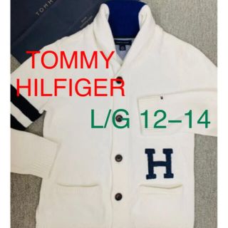 トミーヒルフィガー(TOMMY HILFIGER)のTOMMY  HILFIGER 襟付きカーディガン　L/G 12−14 150(ニット)