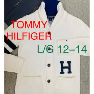 トミーヒルフィガー(TOMMY HILFIGER)のTOMMY  HILFIGER 襟付きカーディガン　L/G 12−14 150(ニット)