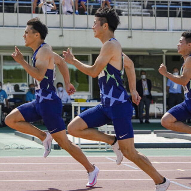 山縣亮太　日本新記録記念　ナイキ　ズームスーパーフライエリート　陸上　スパイク スポーツ/アウトドアのスポーツ/アウトドア その他(陸上競技)の商品写真