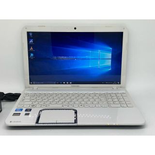 トウシバ(東芝)のブルーレイ Windows10 東芝 ホワイトノートパソコン オフィス(ノートPC)