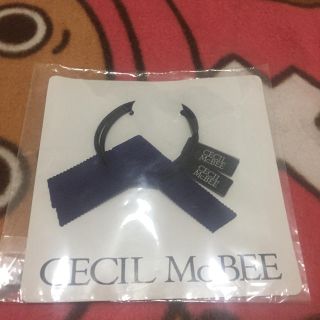 セシルマクビー(CECIL McBEE)の新品未使用★セシルマクビーヘアアクセサリー！髪の毛のゴム！リボン、ロゴつき(ヘアゴム/シュシュ)