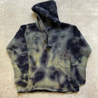 ドリスヴァンノッテン(DRIES VAN NOTEN)の【90s】ウール　マーブル　パーカー　総柄　タイダイ　vintage 古着(パーカー)