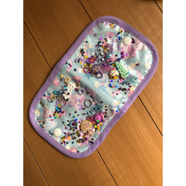 ♡ハンドメイド♡仮置きマスクケース♡大きめ♡きのこ柄♡キナリ♡③