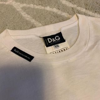 ディーアンドジー(D&G)の試着のみ★D&G ロゴ タンクトップ XS★DOLCE&GABBANA ドルガバ(ベアトップ/チューブトップ)