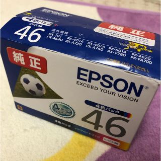 エプソン(EPSON)の【商品・未使用】EPSON IC4CL46 サッカーボール　純正インク(PC周辺機器)