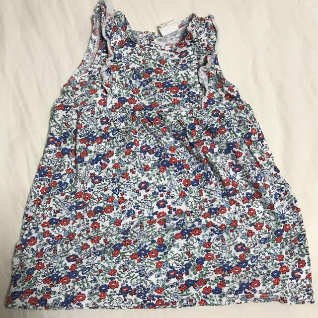 H&M(エイチアンドエム)のワンピース　花柄　h&m 74cm キッズ/ベビー/マタニティのベビー服(~85cm)(ワンピース)の商品写真