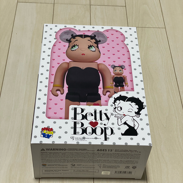 MEDICOM TOY(メディコムトイ)のBE@RBRICK Betty Boop(TM) BLACK 100%&400％ エンタメ/ホビーのフィギュア(その他)の商品写真