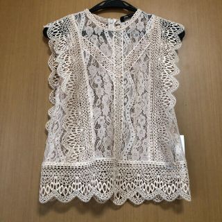 ザラ(ZARA)のレーストップス　ザラ(カットソー(半袖/袖なし))