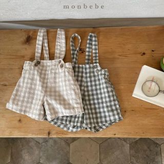 ザラ(ZARA)のmonbebe モンベベ ♡ チェック サロペット(パンツ/スパッツ)