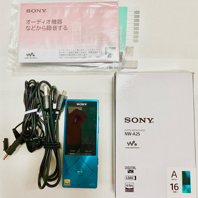 [使用感少]SONY ウォークマン NW-A25 ビリジアングリーン 16GB