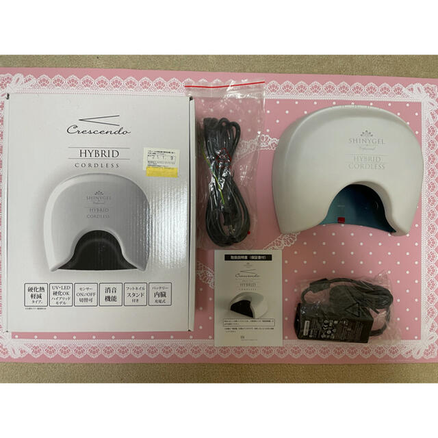 SHINY GEL(シャイニージェル)のSHINYGEL 36W クレッシェンドハイブリッドLEDランプ WH コスメ/美容のネイル(ネイル用品)の商品写真