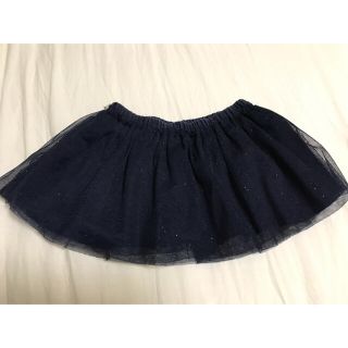 ベビーギャップ(babyGAP)のBaby gapチュールスカート　ネイビーきらきら　12-18m 80cm(スカート)