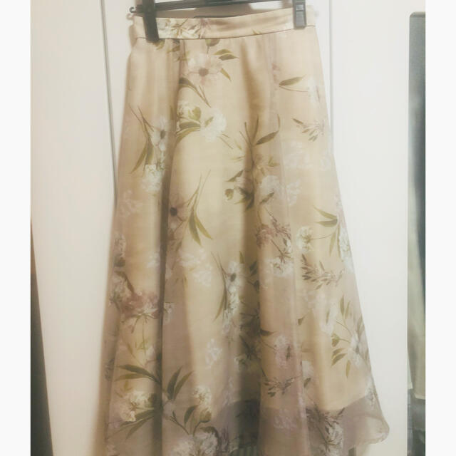 Rirandture(リランドチュール)の♡リランドチュール　シアーフラワープリントスカート レディースのスカート(ひざ丈スカート)の商品写真