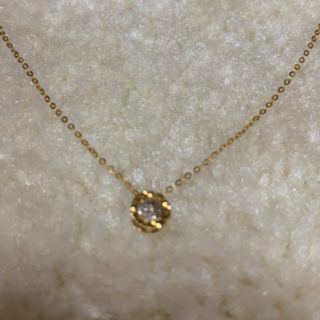 プチダイヤモンド　ネックレス　0.1ct(ネックレス)