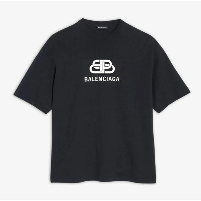 BALENCIAGA バレンシアガ 18AW 544271 TCV25 BBロゴプリント オーバーサイズ 半袖Tシャツ レッド系 XS