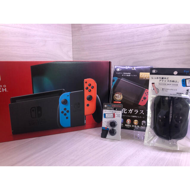 トリコ様専用 新型Nintendo Switch ネオン色本体一式 小物などお買い得