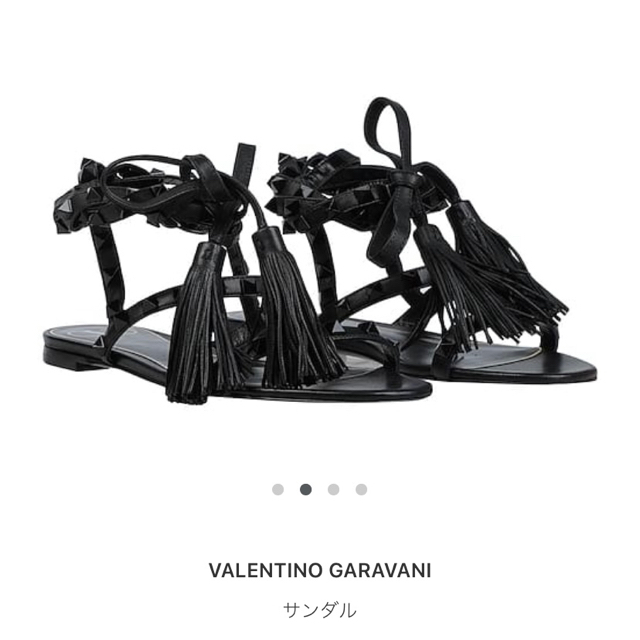 VALENTINO(ヴァレンティノ)のVALENTINO ヴァレンティノ　レースアップ　スタッズ　サンダル　 レディースの靴/シューズ(サンダル)の商品写真